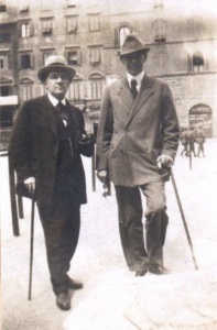 С С. Рахманиновым на Площади Синьории во Флоренции (апрель 1924)